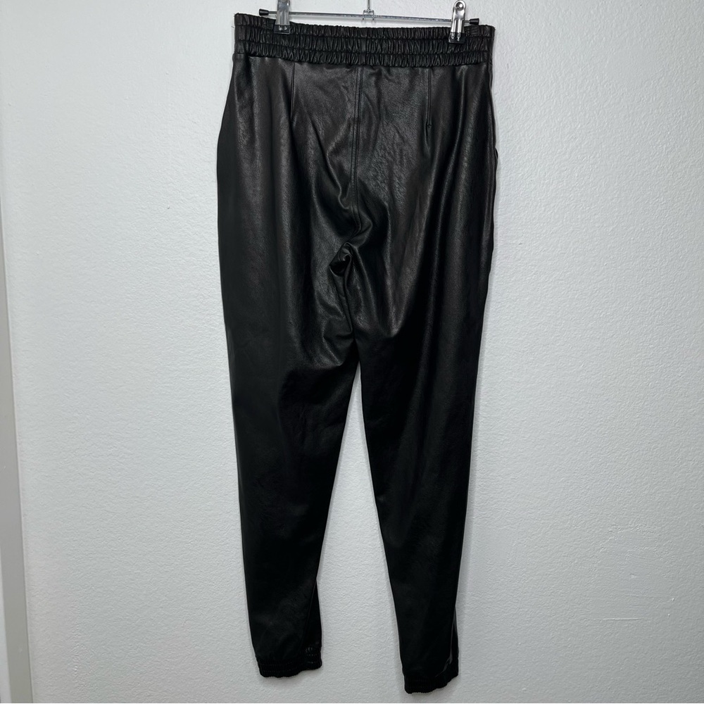SPANX Faux Leather Jogger Pants Brown NWT Small - Picture 7 of 8